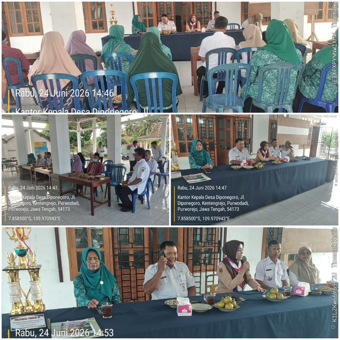 Apresiasi Prestasi Lingkungan Hidup, Camat Purwodadi Serahkan Penghargaan Program Kampung Iklim kepada Desa Kentengrejo