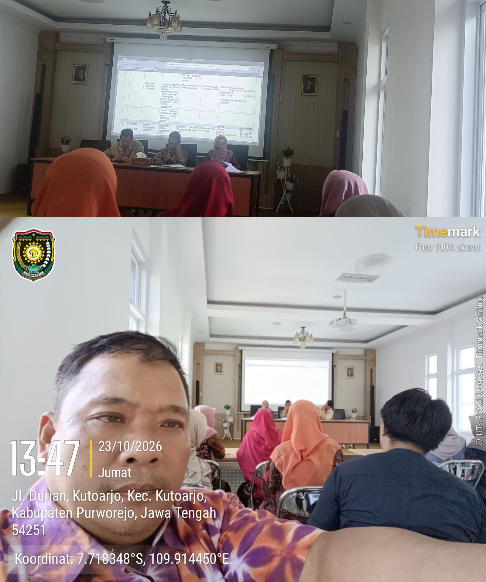 Sekcam Purwodadi Hadiri Kegiatan Bunda Literasi di Perpustakaan Daerah Kutoarjo