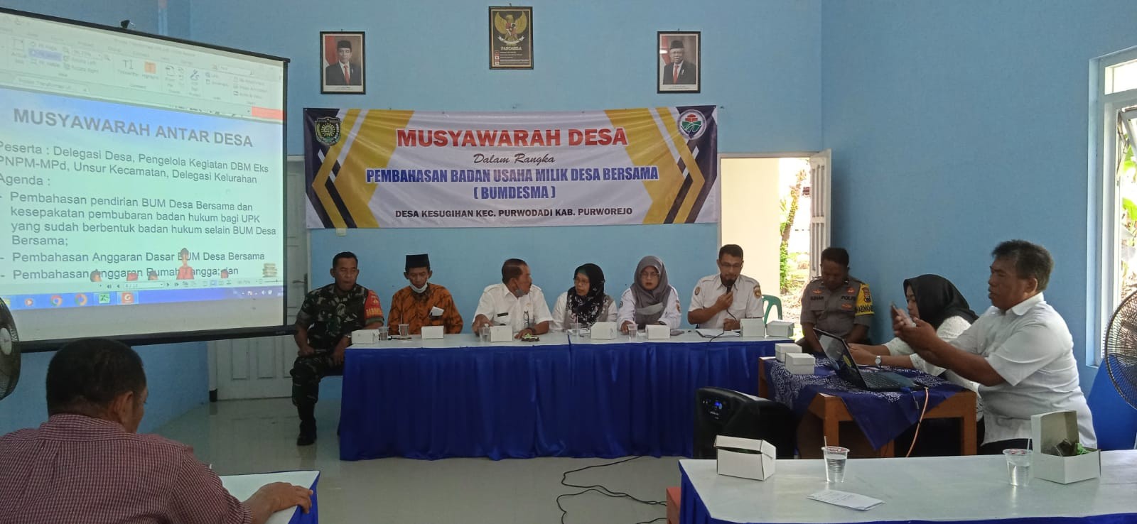 Musyawarah Desa dalam Rangka Pembahasan BUMDESMA di Balai Desa Kesugihan