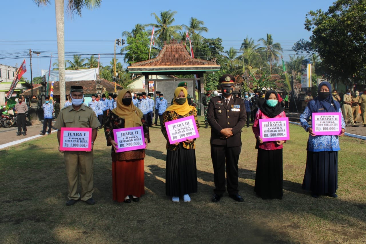 Penyerahan Hadiah Lomba Video Kreasi CTPS Dalam Rangka HUT Ke-75 Kemerdekaan Republik Indonesia Tingkat Kecamatan Purwodadi