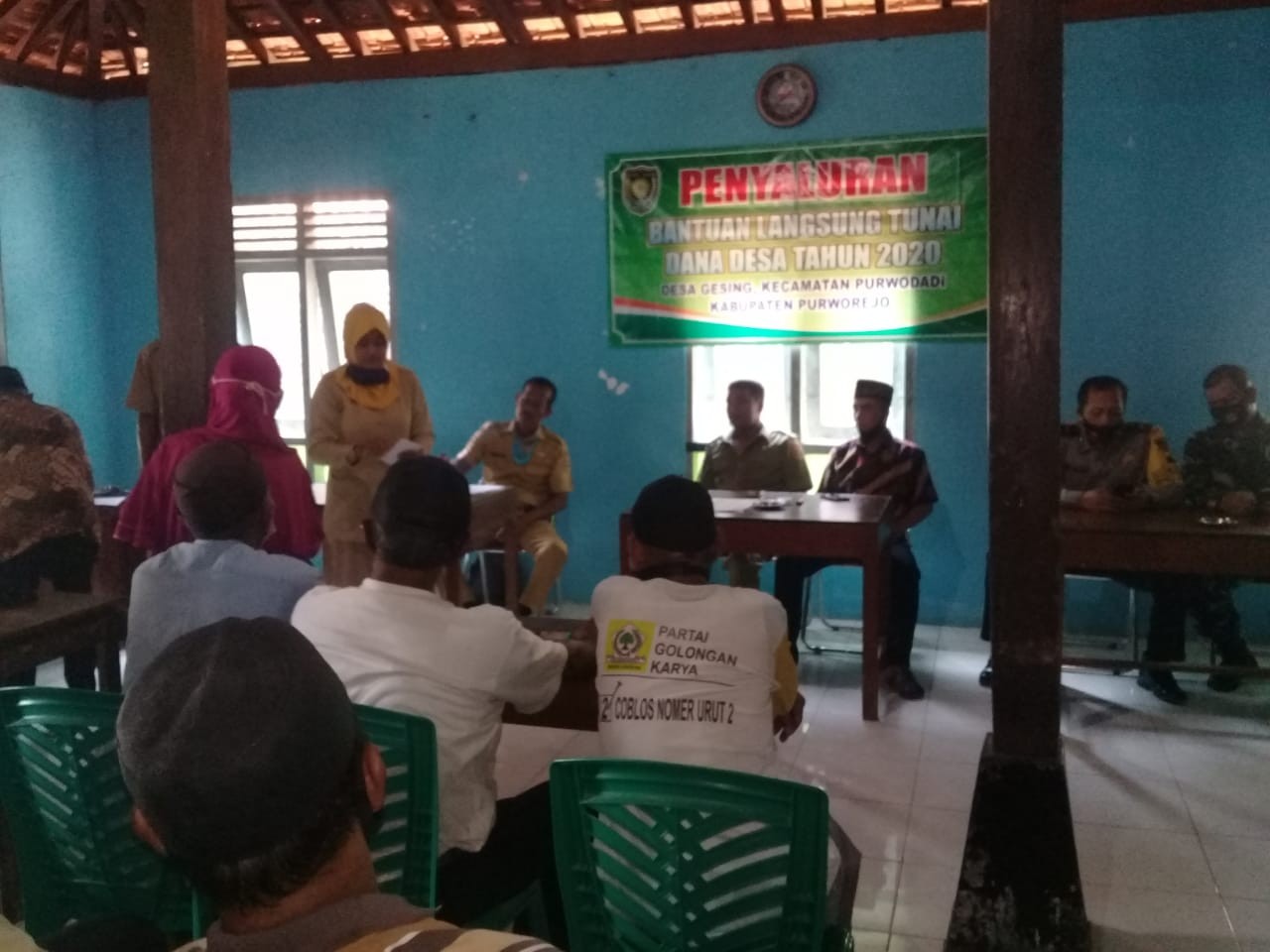 Penyaluran BLT DD di Desa Gesing Kecamatan Purwodadi