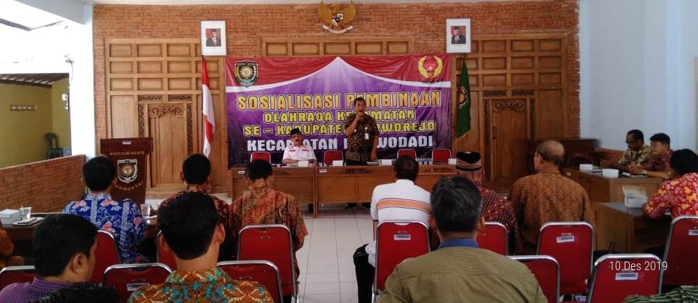 Sosialisasi Pembinaan Olahraga Tingkat Kecamatan oleh KONI Purworejo