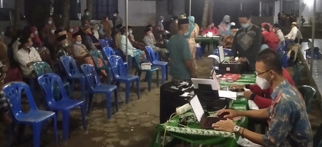 Pelayanan Vaksinasi Covid-19 di Desa Karangsari Kecamatan Purwodadi 