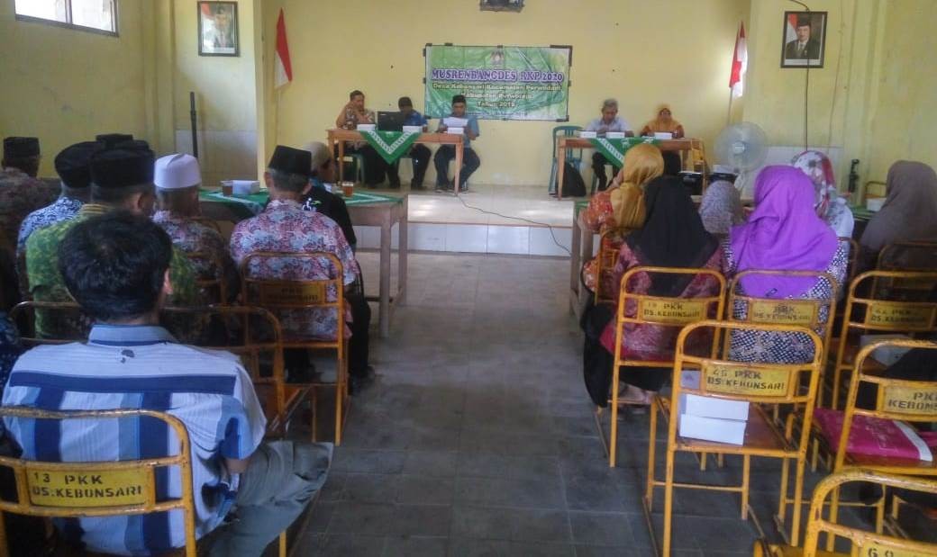 Musrenbang Desa dan Penyusunan RKPDes Tahun 2020 di Desa Bongkot Purwodadi