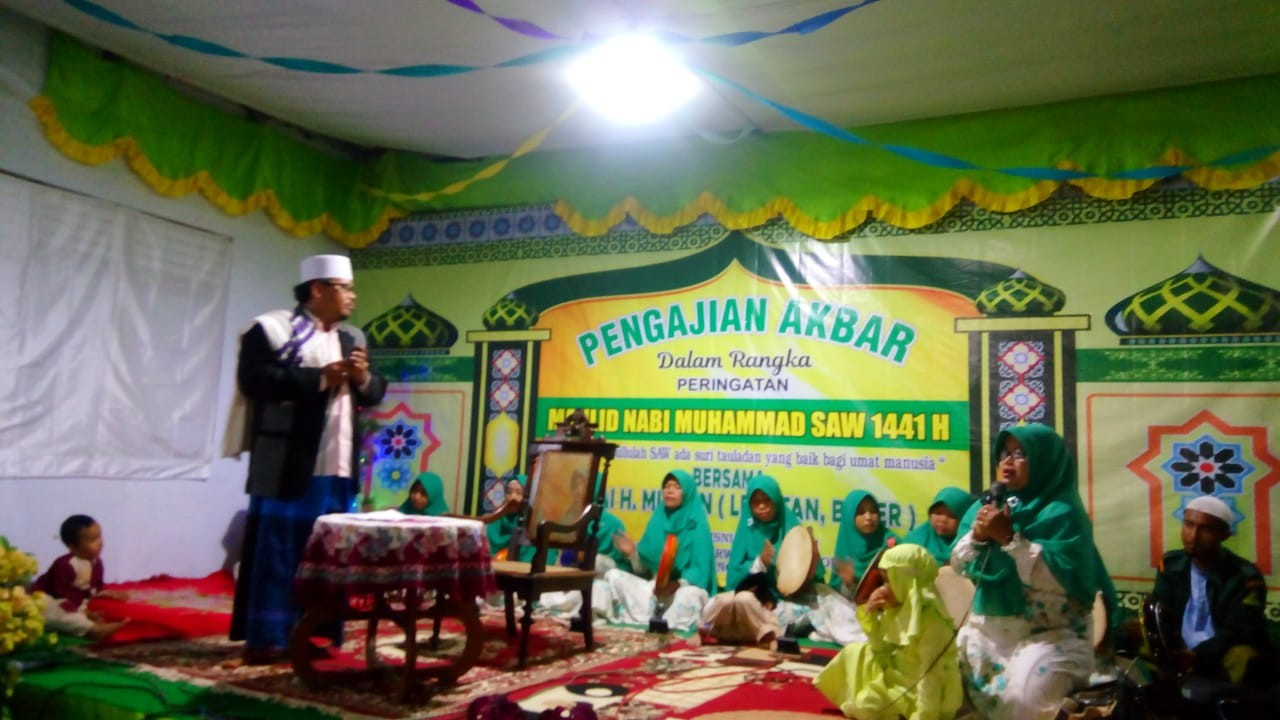 Pengajian Dalam Rangka Peringatan Maulid Nabi Muhammad SAW di Masjid Husnul Khatimah Desa Bongkot Kecamatan Purwodadi