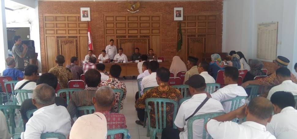 Koordinasi Masa Tanam I Tahun 2019-2020 dan Distribusi Pupuk Bersubsidi di Kecamatan Purwodadi