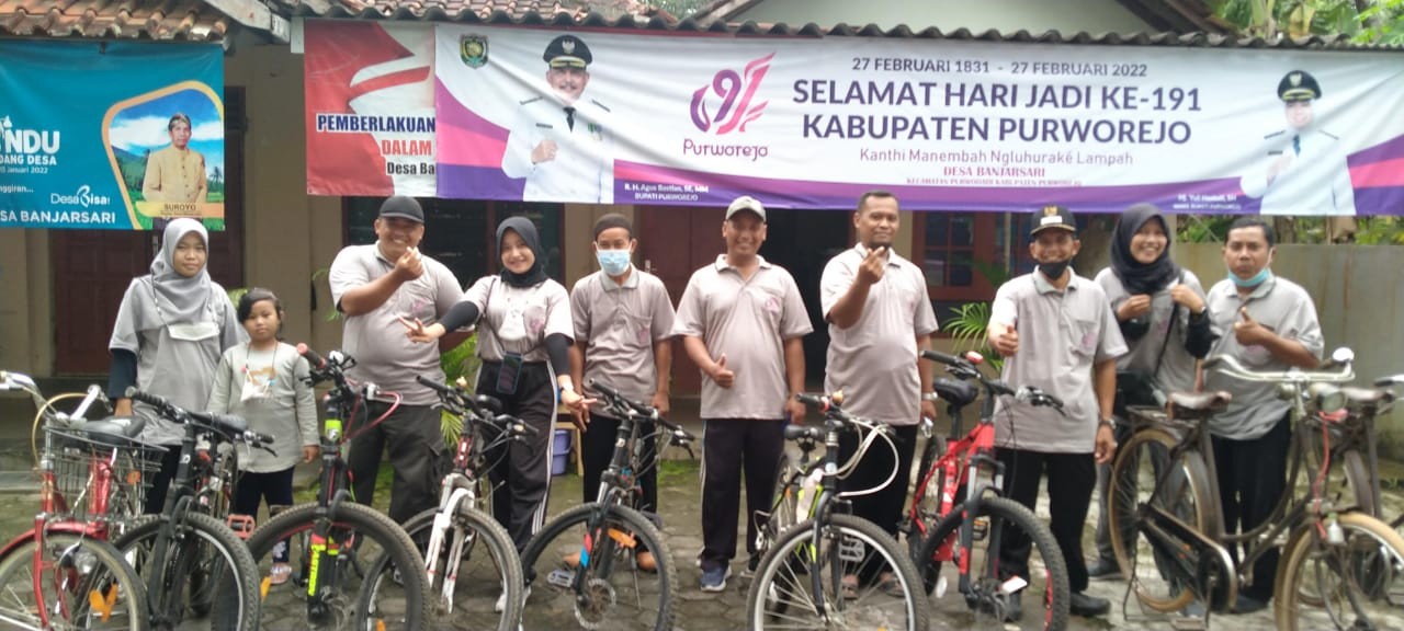 Gowes Sepeda Santai di Desa Banjarsari dalam Rangka Memperingati Hari Jadi Ke-191 Kabupaten Purworejo Tahun 2022 Tingkat Kecamatan Purwodadi 