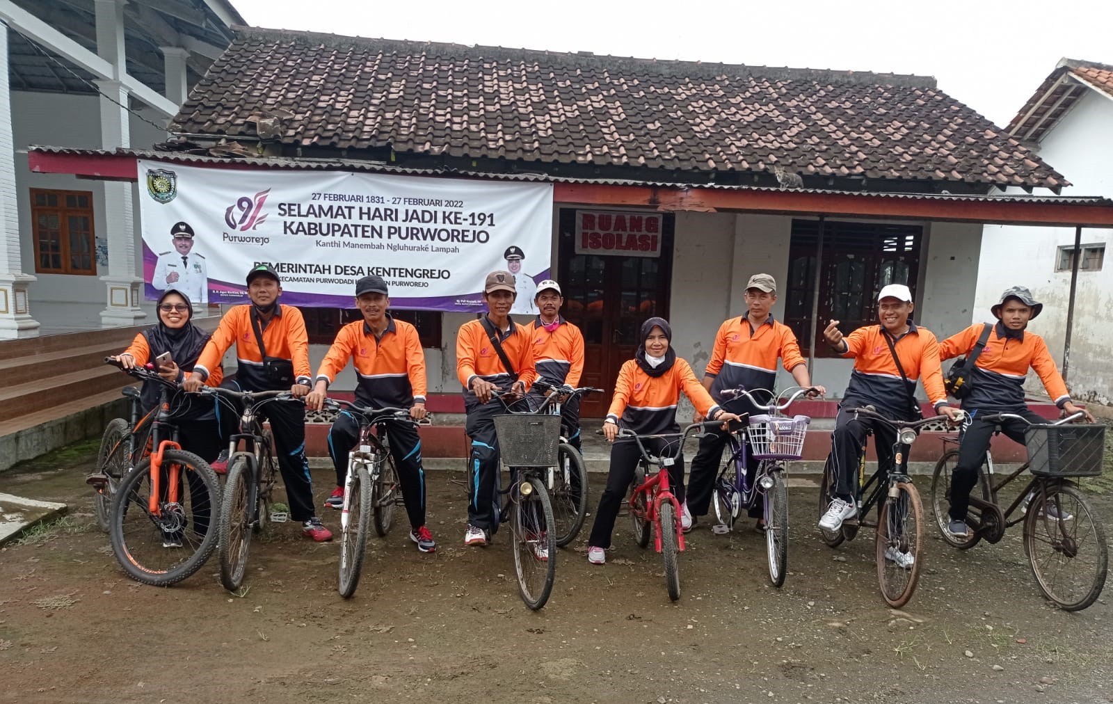 Gowes Sepeda Santai di Desa Kentengrejo dalam Rangka Memperingati Hari Jadi Ke-191 Kabupaten Purworejo Tahun 2022 Tingkat Kecamatan Purwodadi 