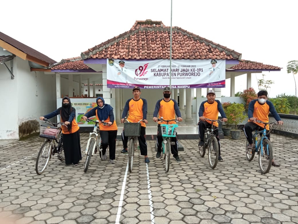 Gowes Sepeda Santai di Desa Nampu dalam Rangka Memperingati Hari Jadi Ke-191 Kabupaten Purworejo Tahun 2022 Tingkat Kecamatan Purwodadi