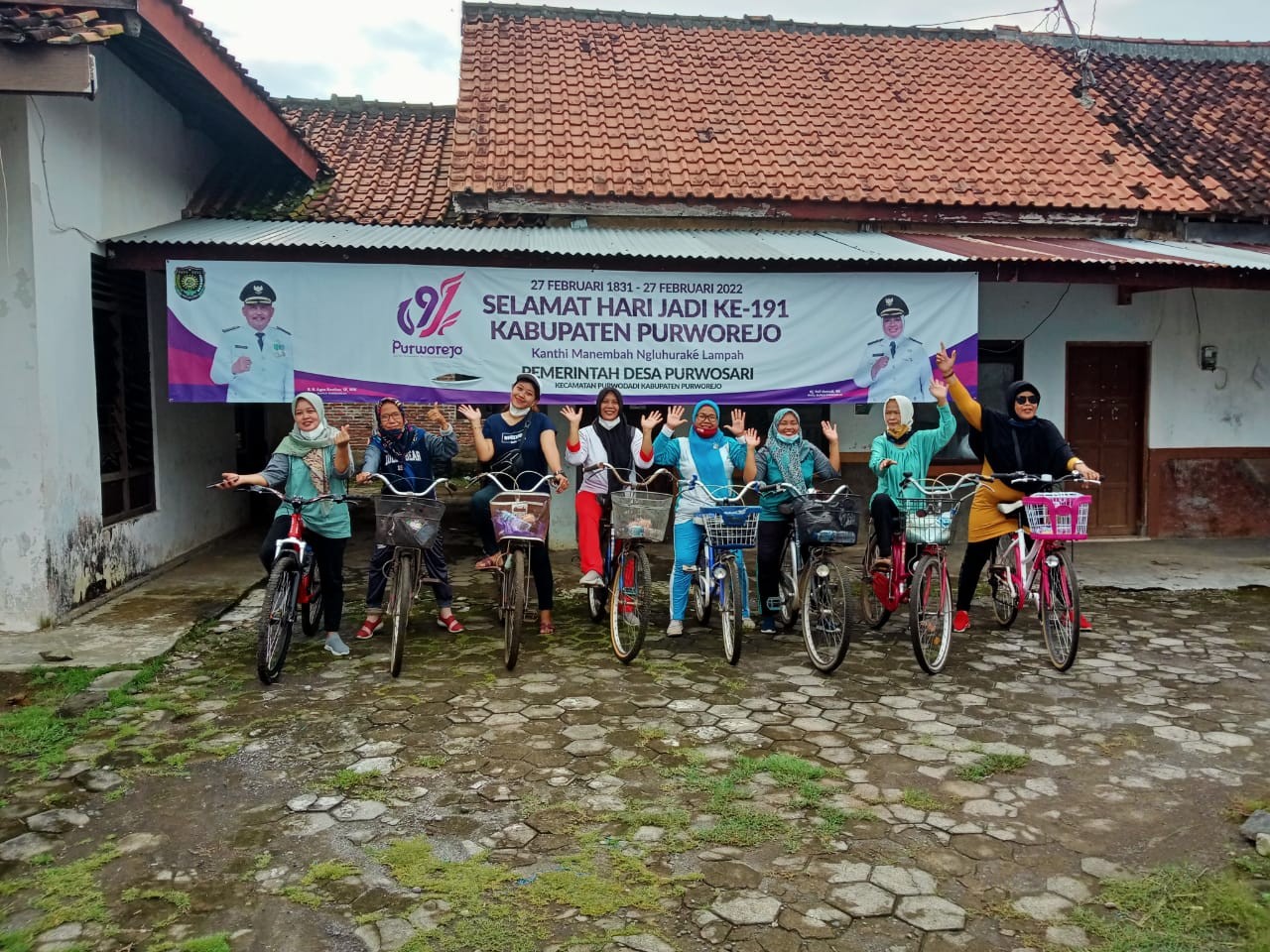 Gowes Sepeda Santai di Desa Purwosari dalam Rangka Memperingati Hari Jadi Ke-191 Kabupaten Purworejo Tahun 2022 Tingkat Kecamatan Purwodadi